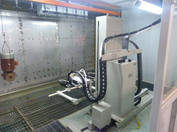 Robot spraying equipment